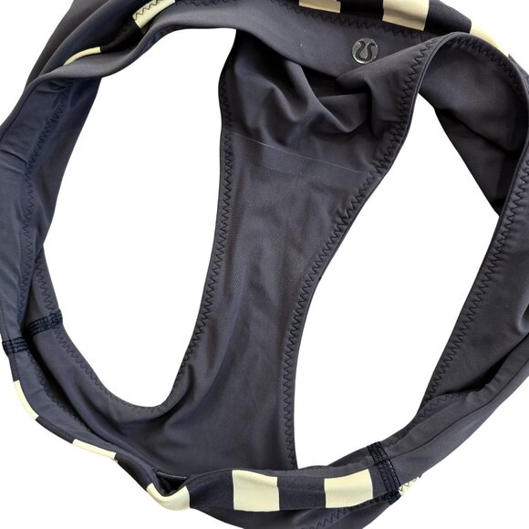 Lululemon shanti surf hipster navy blue Bikini Swim Bottom Striped 4 (size bar) - Picture 5 of 8